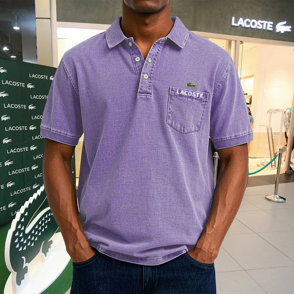 LACOSTE Polo casual vintage en coton