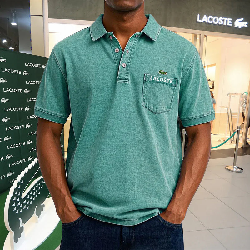 LACOSTE Polo casual vintage en coton