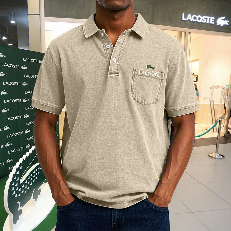 LACOSTE Polo casual vintage en coton
