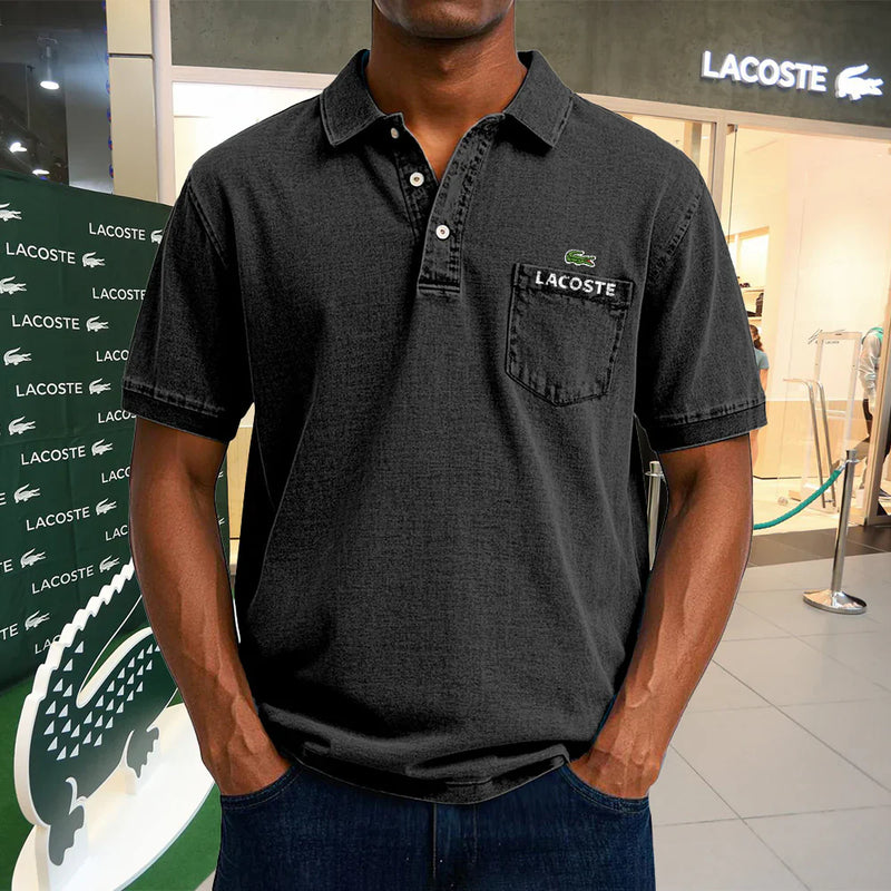 LACOSTE Polo casual vintage en coton
