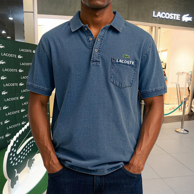 LACOSTE Polo casual vintage en coton