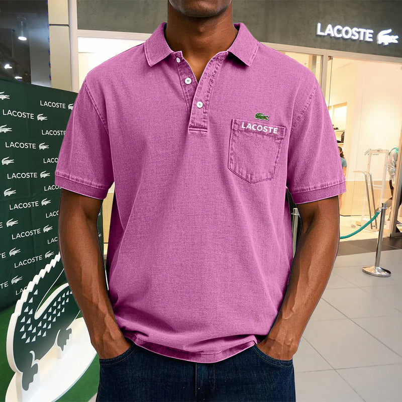 LACOSTE Polo casual vintage en coton