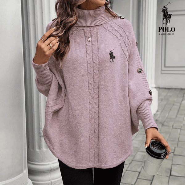 RL – Poncho Pull en Maille Élégant