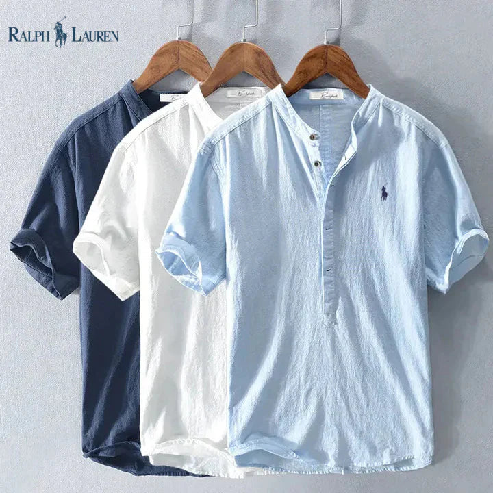 Chemise en lin premium pour homme de l'été