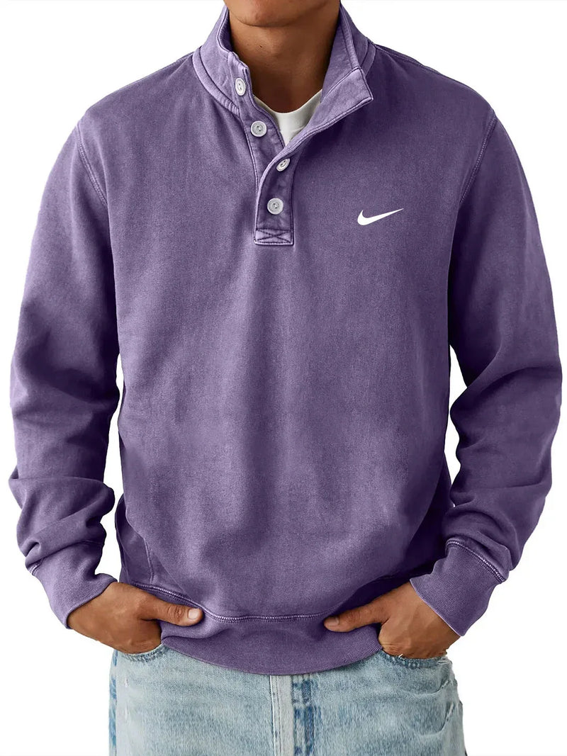 Nike – Sweat-shirt classique à col boutonné