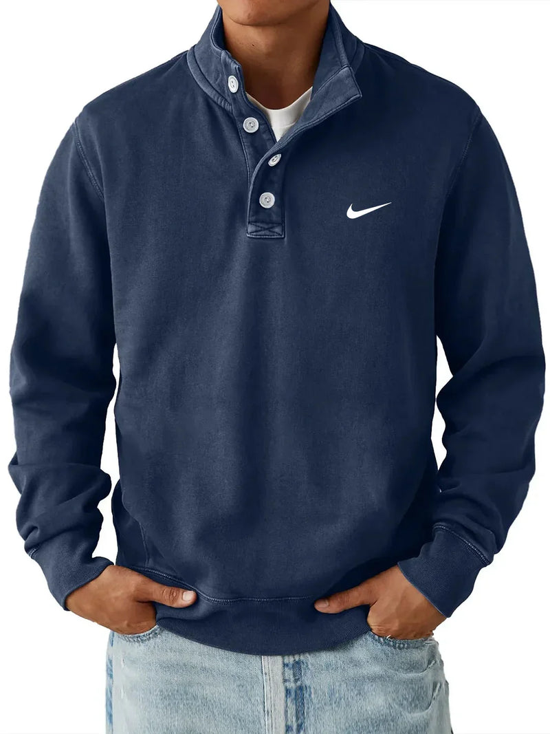 Nike – Sweat-shirt classique à col boutonné
