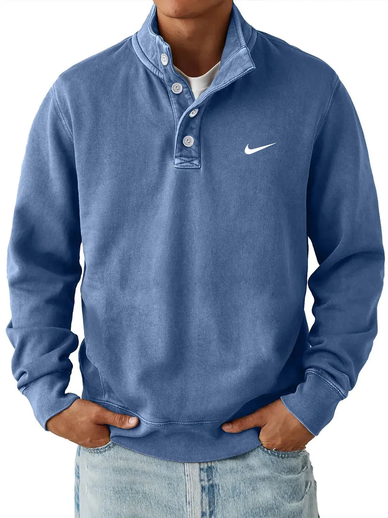 Nike – Sweat-shirt classique à col boutonné