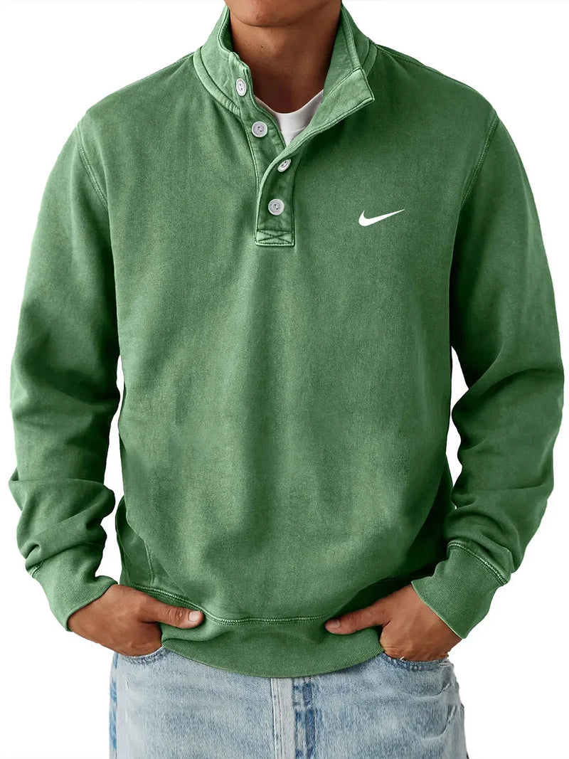 Nike – Sweat-shirt classique à col boutonné