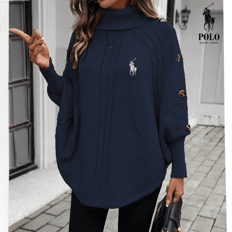 RL – Poncho Pull en Maille Élégant