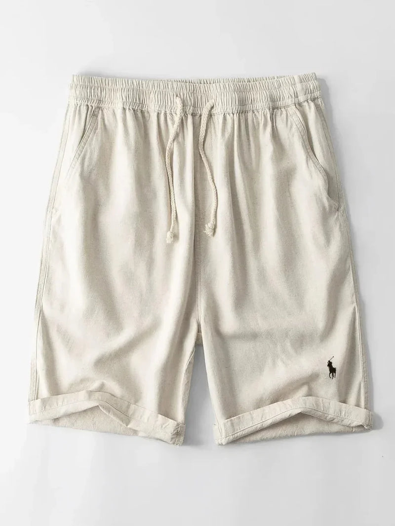 Ensemble chemise cubaine rayée et short pour homme