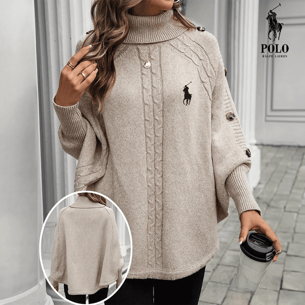 RL – Poncho Pull en Maille Élégant