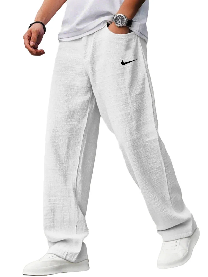 NK – Pantalon en lin coupe décontractée