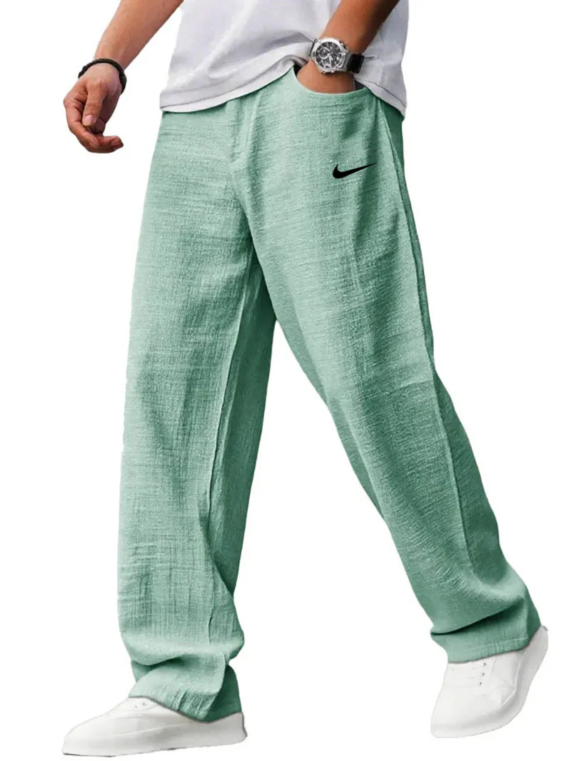NK – Pantalon en lin coupe décontractée