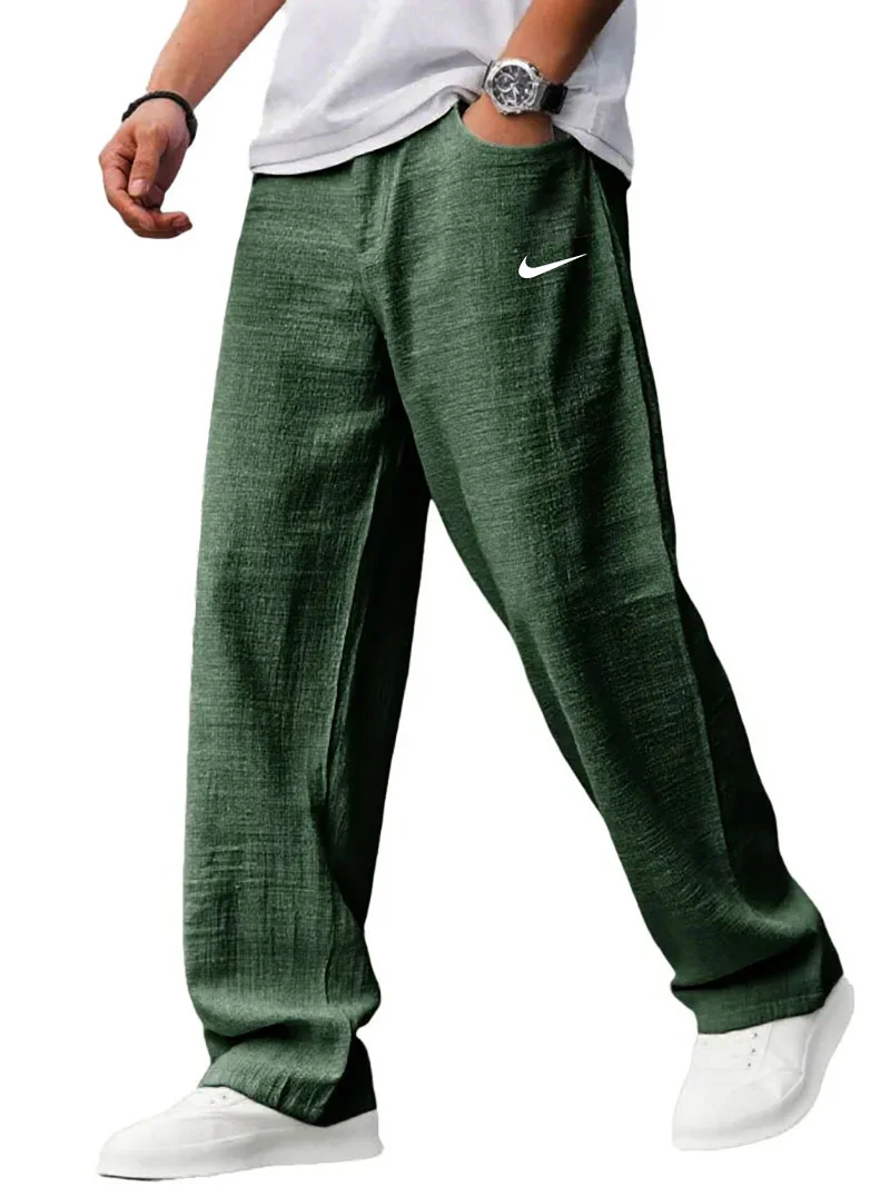NK – Pantalon en lin coupe décontractée