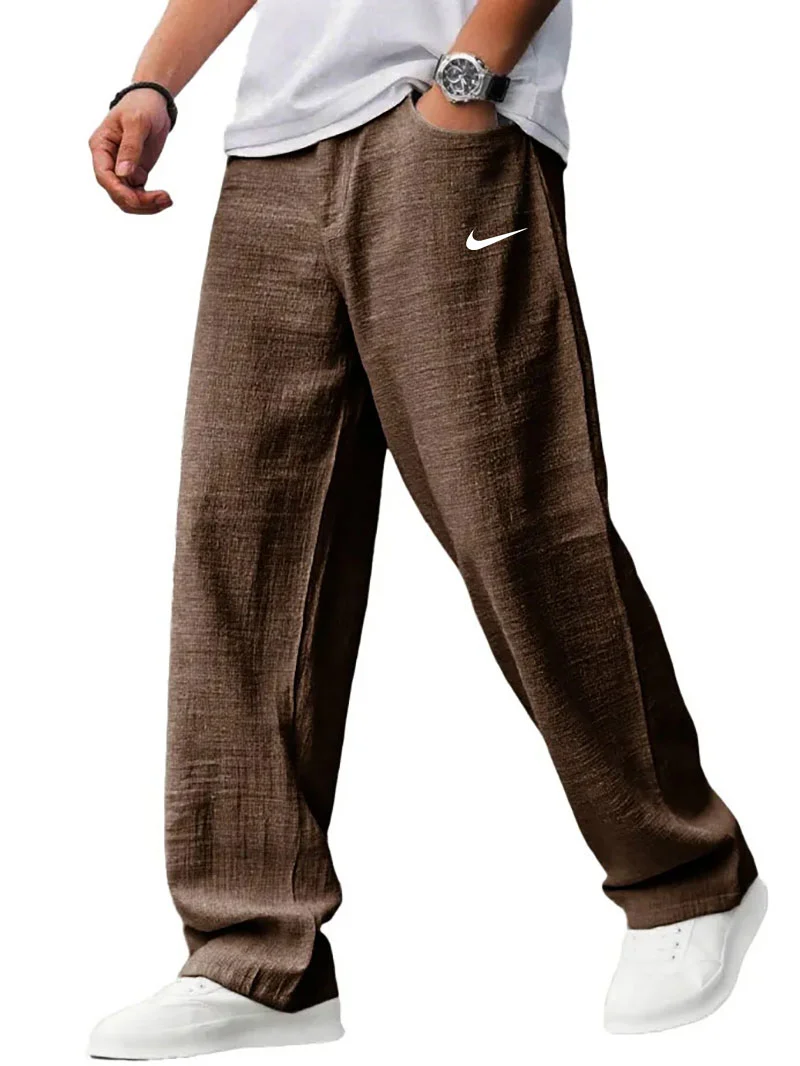 NK – Pantalon en lin coupe décontractée