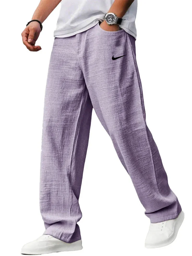 NK – Pantalon en lin coupe décontractée